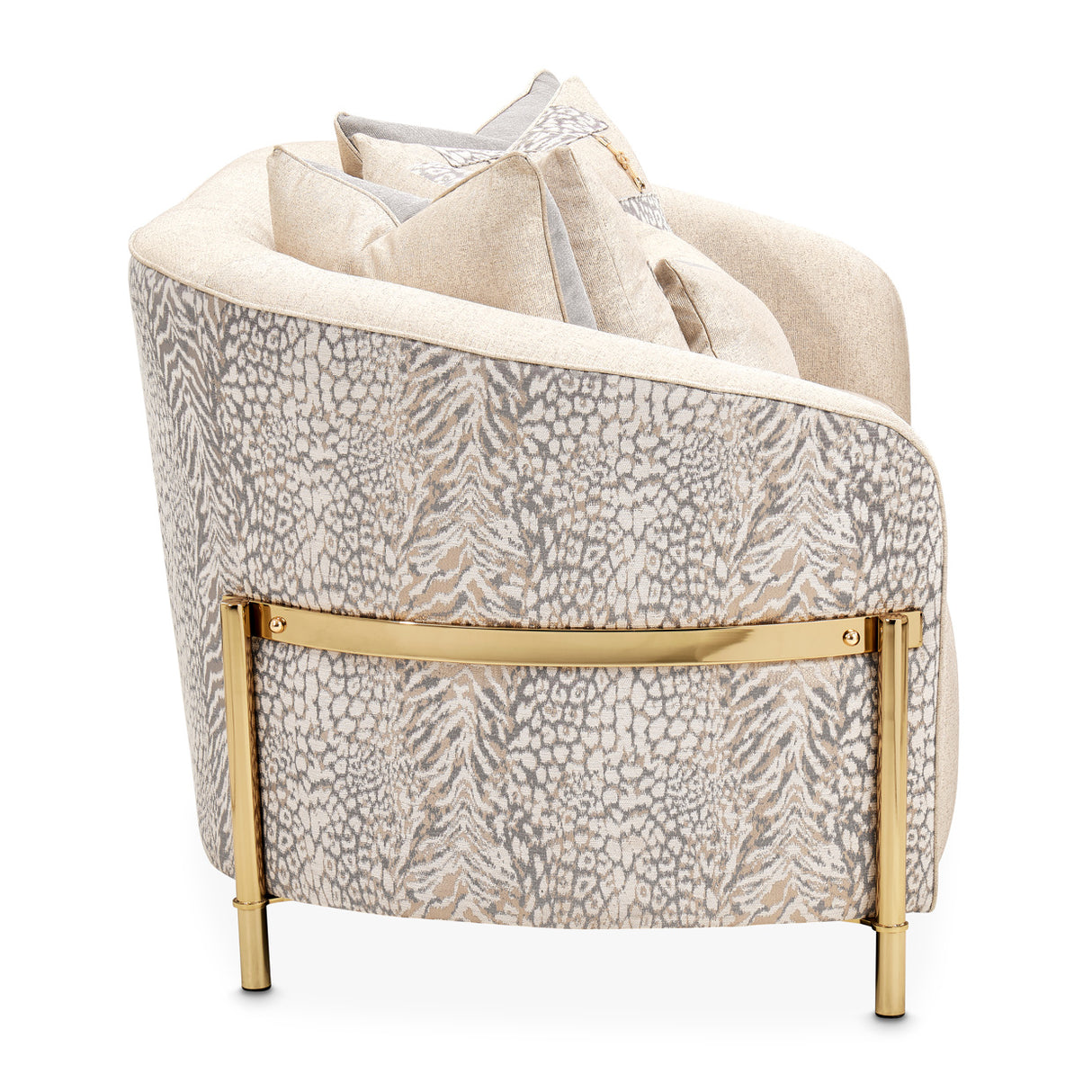 Lisbon Gold Loveseat Opal Gold from Michael Amini - Luna Furniture