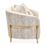 Lisbon Gold Loveseat Opal Gold from Michael Amini - Luna Furniture