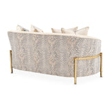 Lisbon Gold Loveseat Opal Gold from Michael Amini - Luna Furniture