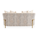 Lisbon Gold Loveseat Opal Gold from Michael Amini - Luna Furniture