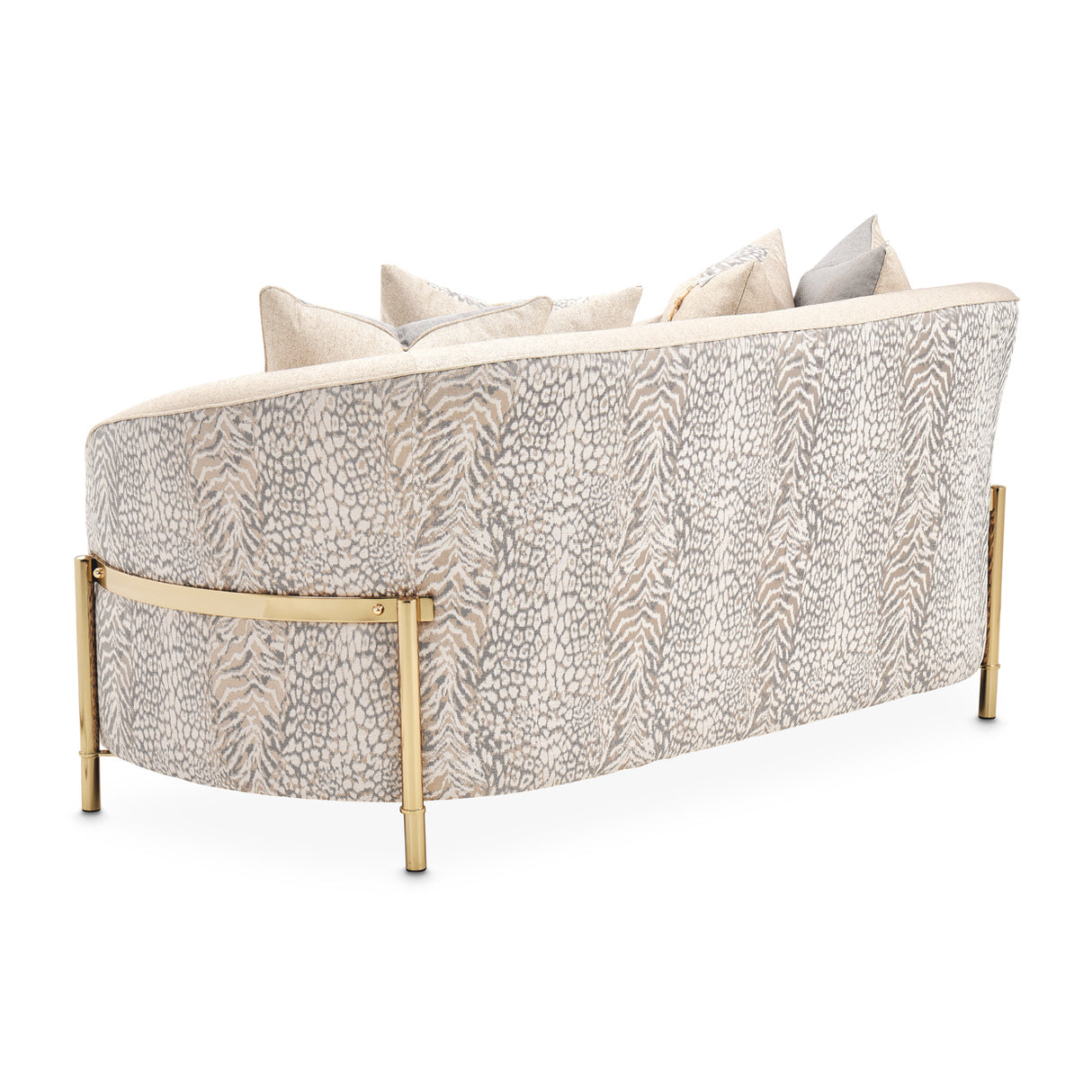 Lisbon Gold Loveseat Opal Gold from Michael Amini - Luna Furniture