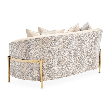 Lisbon Gold Loveseat Opal Gold from Michael Amini - Luna Furniture