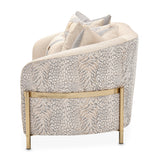 Lisbon Gold Loveseat Opal Gold from Michael Amini - Luna Furniture