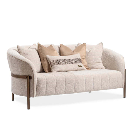 Lisbon Matte Bronze Loveseat from Michael Amini - Luna Furniture
