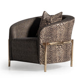 Lisbon Gold Chair Onyx Gold from Michael Amini - Luna Furniture