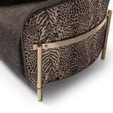 Lisbon Gold Chair Onyx Gold from Michael Amini - Luna Furniture