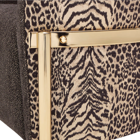 Lisbon Gold Chair Onyx Gold from Michael Amini - Luna Furniture