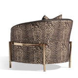 Lisbon Gold Chair Onyx Gold from Michael Amini - Luna Furniture