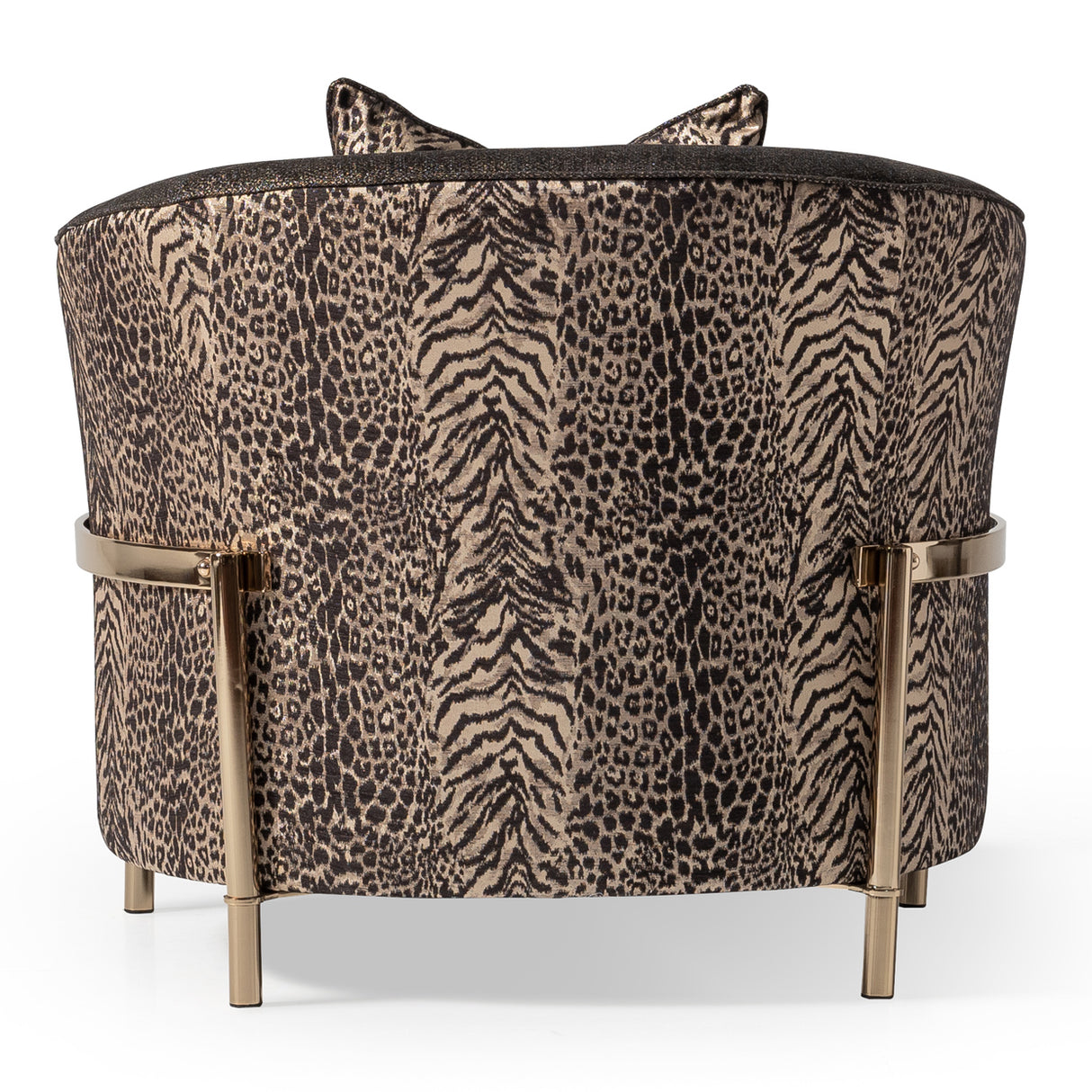 Lisbon Gold Chair Onyx Gold from Michael Amini - Luna Furniture