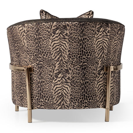 Lisbon Gold Chair Onyx Gold from Michael Amini - Luna Furniture