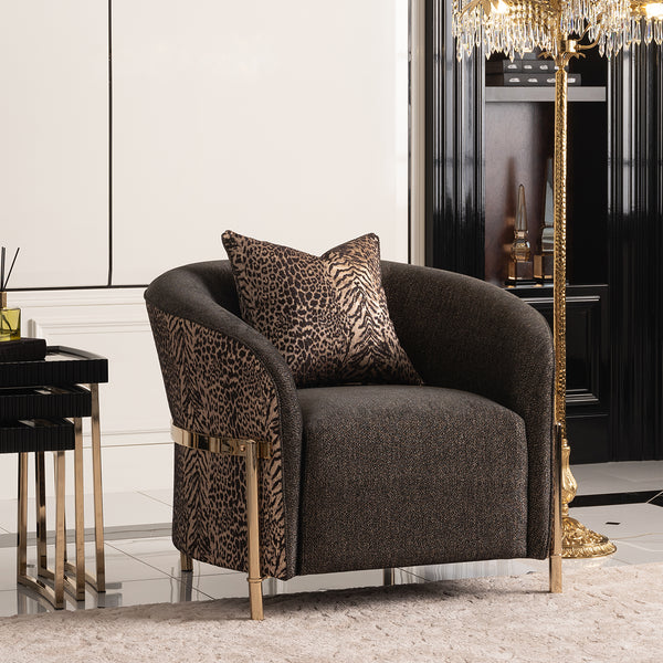 Lisbon Gold Chair Onyx Gold