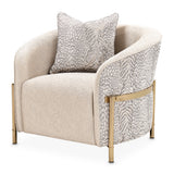 Lisbon Gold Chair Opal Gold from Michael Amini - Luna Furniture