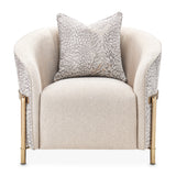 Lisbon Gold Chair Opal Gold from Michael Amini - Luna Furniture