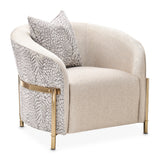Lisbon Gold Chair Opal Gold from Michael Amini - Luna Furniture