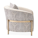 Lisbon Gold Chair Opal Gold from Michael Amini - Luna Furniture