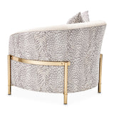Lisbon Gold Chair Opal Gold from Michael Amini - Luna Furniture