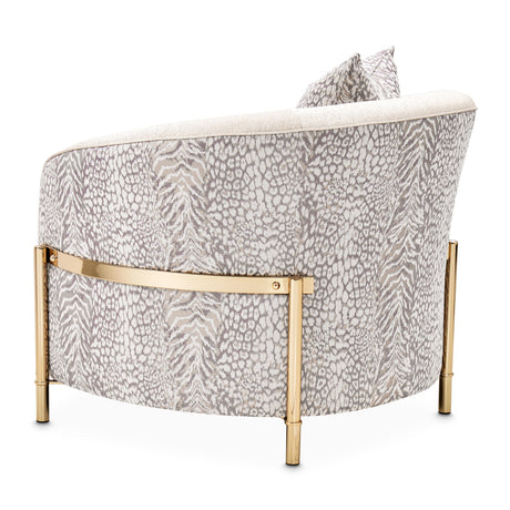 Lisbon Gold Chair Opal Gold from Michael Amini - Luna Furniture
