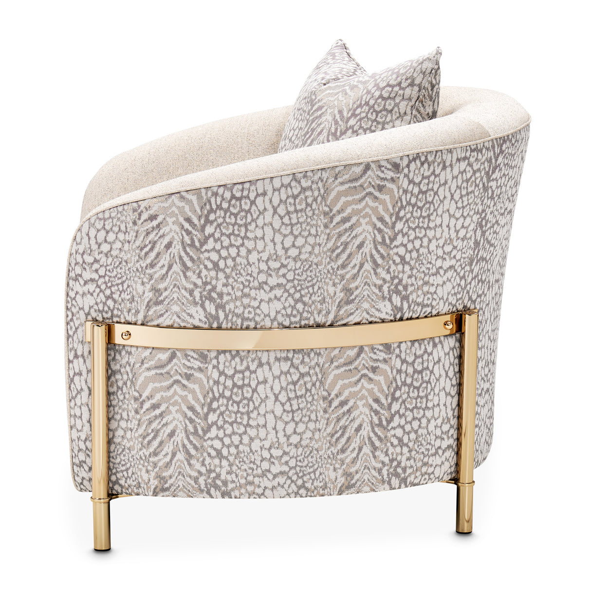 Lisbon Gold Chair Opal Gold from Michael Amini - Luna Furniture