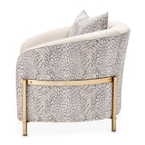 Lisbon Gold Chair Opal Gold from Michael Amini - Luna Furniture