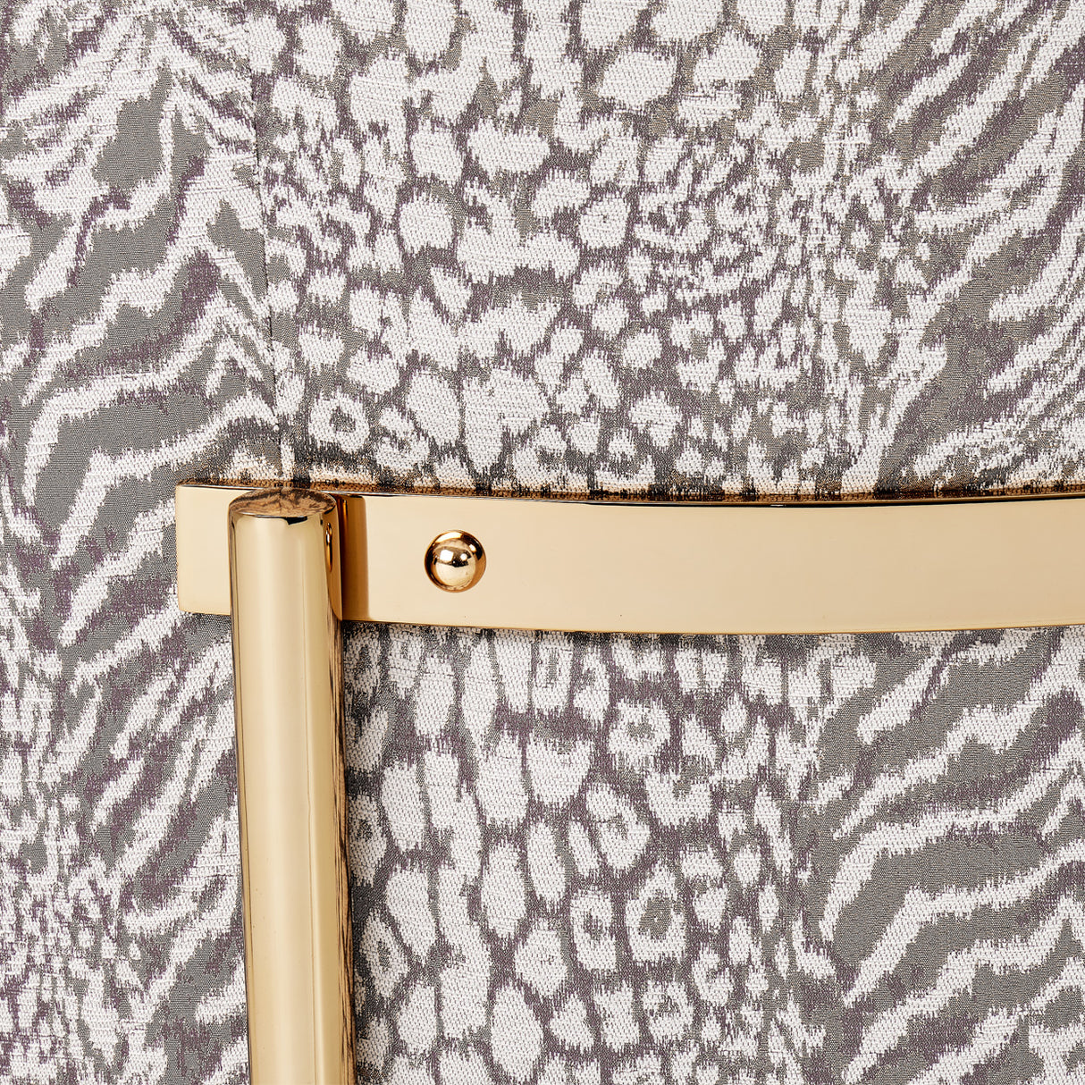 Lisbon Gold Chair Opal Gold from Michael Amini - Luna Furniture