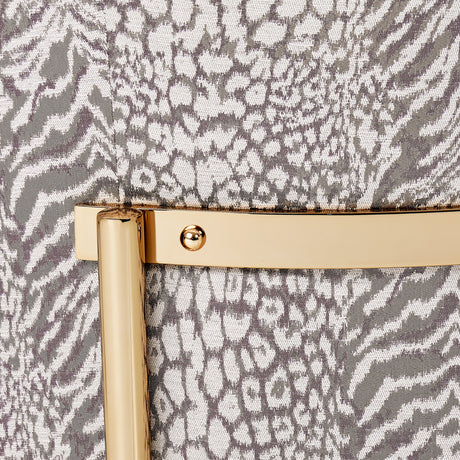 Lisbon Gold Chair Opal Gold from Michael Amini - Luna Furniture