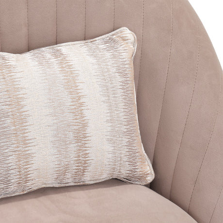 Lucca Silver Swivel Chair Silver from Michael Amini - Luna Furniture