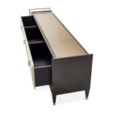 Lousanne Glossy Mocha Sand Media Cabinet from Michael Amini - Luna Furniture