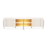 Mod Dream Rich Champagne Media Cabinet from Michael Amini - Luna Furniture