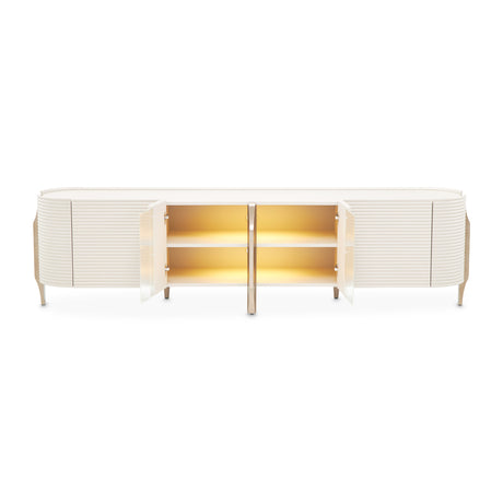 Mod Dream Rich Champagne Media Cabinet from Michael Amini - Luna Furniture