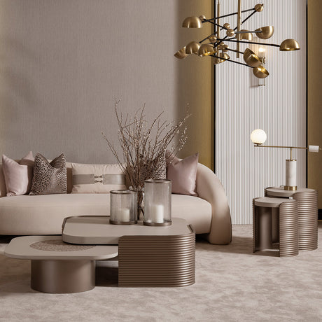 Mod Dream Rich Champagne Tall Cocktail Table from Michael Amini - Luna Furniture