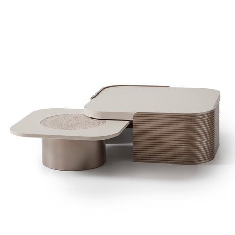 Mod Dream Rich Champagne Short Cocktail Table from Michael Amini - Luna Furniture