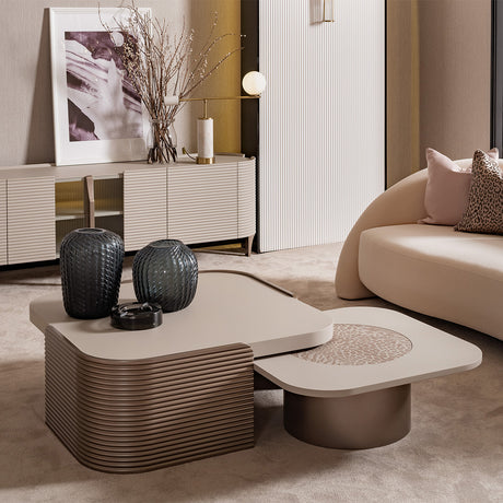 Mod Dream Rich Champagne Short Cocktail Table from Michael Amini - Luna Furniture