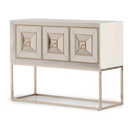Madison Glistening Gold Small Console W/leg Glistenin from Michael Amini - Luna Furniture