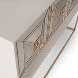 Madison Glistening Gold Small Console W/leg Glistenin from Michael Amini - Luna Furniture