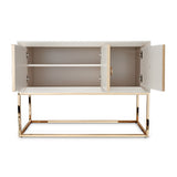 Madison Glistening Gold Small Console W/leg Glistenin from Michael Amini - Luna Furniture