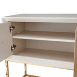 Madison Glistening Gold Small Console W/leg Glistenin from Michael Amini - Luna Furniture
