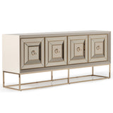 Madison Glistening Gold Console 2pc Glistening Gold from Michael Amini - Luna Furniture