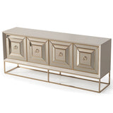 Madison Glistening Gold Console 2pc Glistening Gold from Michael Amini - Luna Furniture