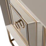 Madison Glistening Gold Console 2pc Glistening Gold from Michael Amini - Luna Furniture
