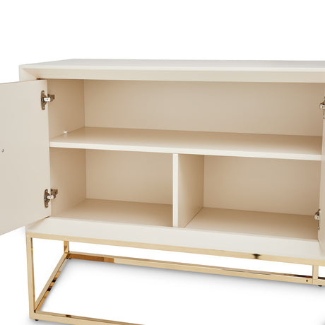 Madison Glistening Gold Console 2pc Glistening Gold from Michael Amini - Luna Furniture
