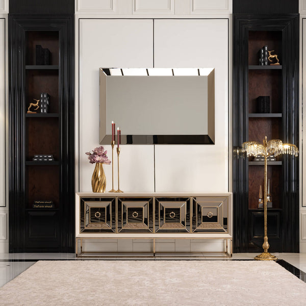 Madison Glistening Gold Wall Mirror Glistening Gold