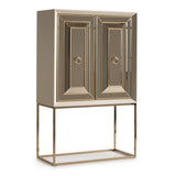 Madison Glistening Gold 2-Piece Bar from Michael Amini - Luna Furniture