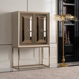 Madison Glistening Gold 2-Piece Bar from Michael Amini - Luna Furniture