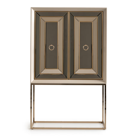 Madison Glistening Gold Bar 2pc Glistening Gold from Michael Amini - Luna Furniture