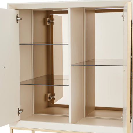 Madison Glistening Gold Bar 2pc Glistening Gold from Michael Amini - Luna Furniture