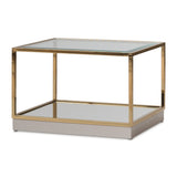 Savannah Breeze Bright Gold Tall Cocktail Table - Set Of 2 from Michael Amini - Luna Furniture