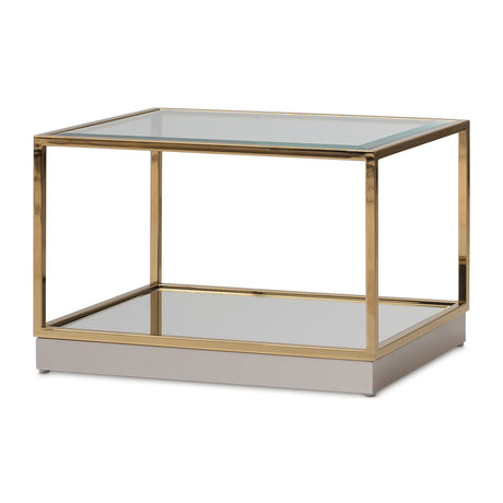 Savannah Breeze Bright Gold Tall Cocktail Table - Set Of 2 from Michael Amini - Luna Furniture