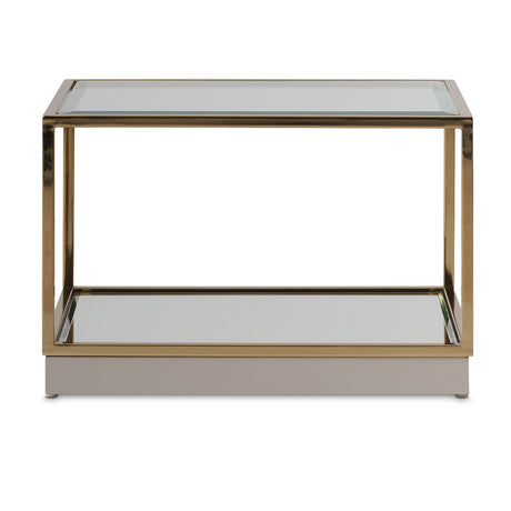 Savannah Breeze Bright Gold Tall Cocktail Table - Set Of 2 from Michael Amini - Luna Furniture