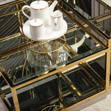 Savannah Breeze Bright Gold Short Cocktail Table - Set Of 2 from Michael Amini - Luna Furniture