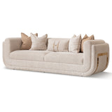 Savannah Breeze Bright Gold Standard Sofa - Cashmere from Michael Amini - Luna Furniture